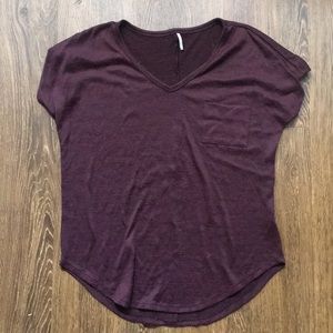 Maroon vneck